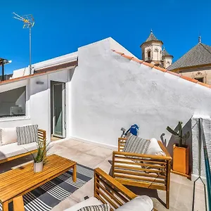 Vakantiehuis Urban Rose , Superb Private House In Historical Center, With Sunny Rooftop, Málaga